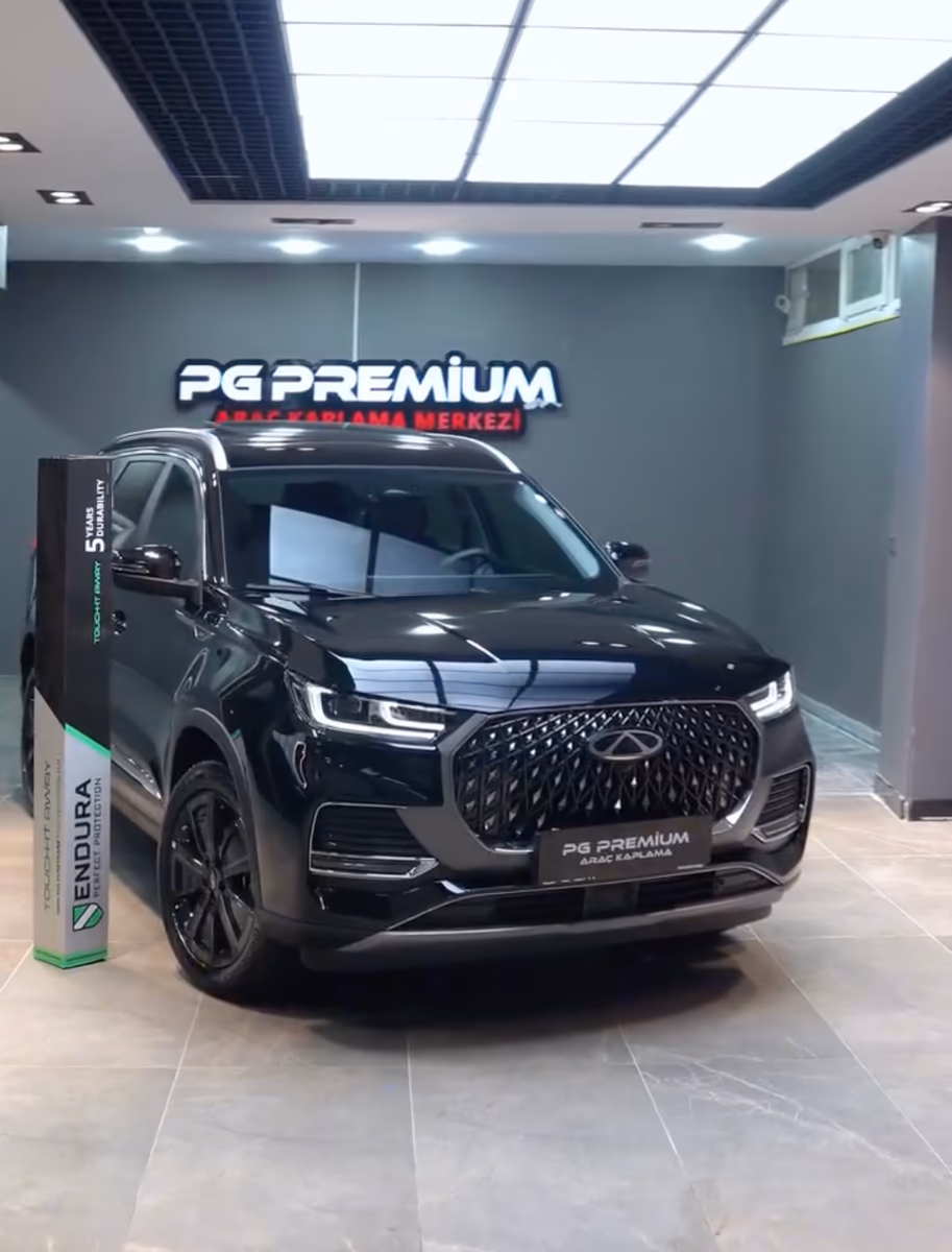 Siyah Chery PPF Kaplama - PG Premium araç kaplama ve PPF uygulama videosu kapak görseli