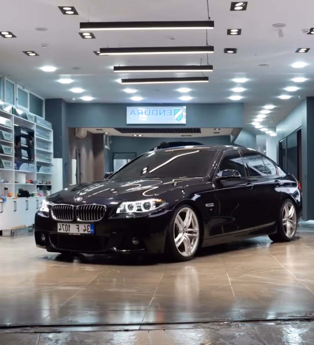 BMW F10 Siyah PPF - PG Premium araç kaplama ve PPF uygulama videosu kapak görseli